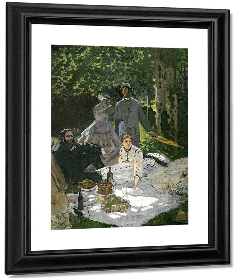 Dejeuner Sur L'herbe, Chailly (Central Panel) By Claude Monet Fine Art Print