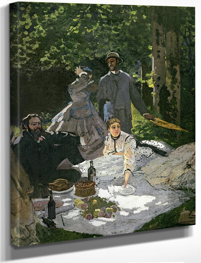 Dejeuner Sur L'herbe, Chailly (Central Panel) By Claude Monet Fine Art Print