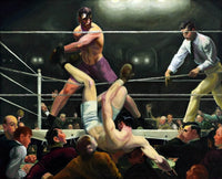 Dempsey And Firpo Painting George Wesley Bellows Canvas Art Fine Art Print