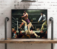 Dempsey And Firpo Painting George Wesley Bellows Canvas Art Fine Art Print
