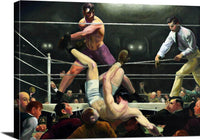 Dempsey And Firpo Painting George Wesley Bellows Canvas Art Fine Art Print