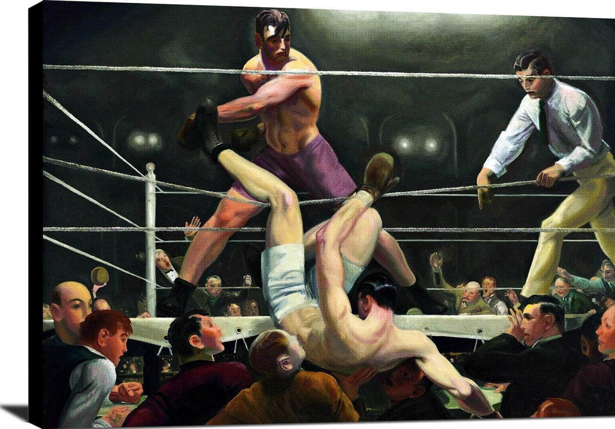 Dempsey And Firpo Painting George Wesley Bellows Canvas Art Fine Art Print