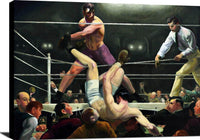 Dempsey And Firpo Painting George Wesley Bellows Canvas Art Fine Art Print
