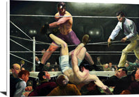 Dempsey And Firpo Painting George Wesley Bellows Canvas Art Fine Art Print