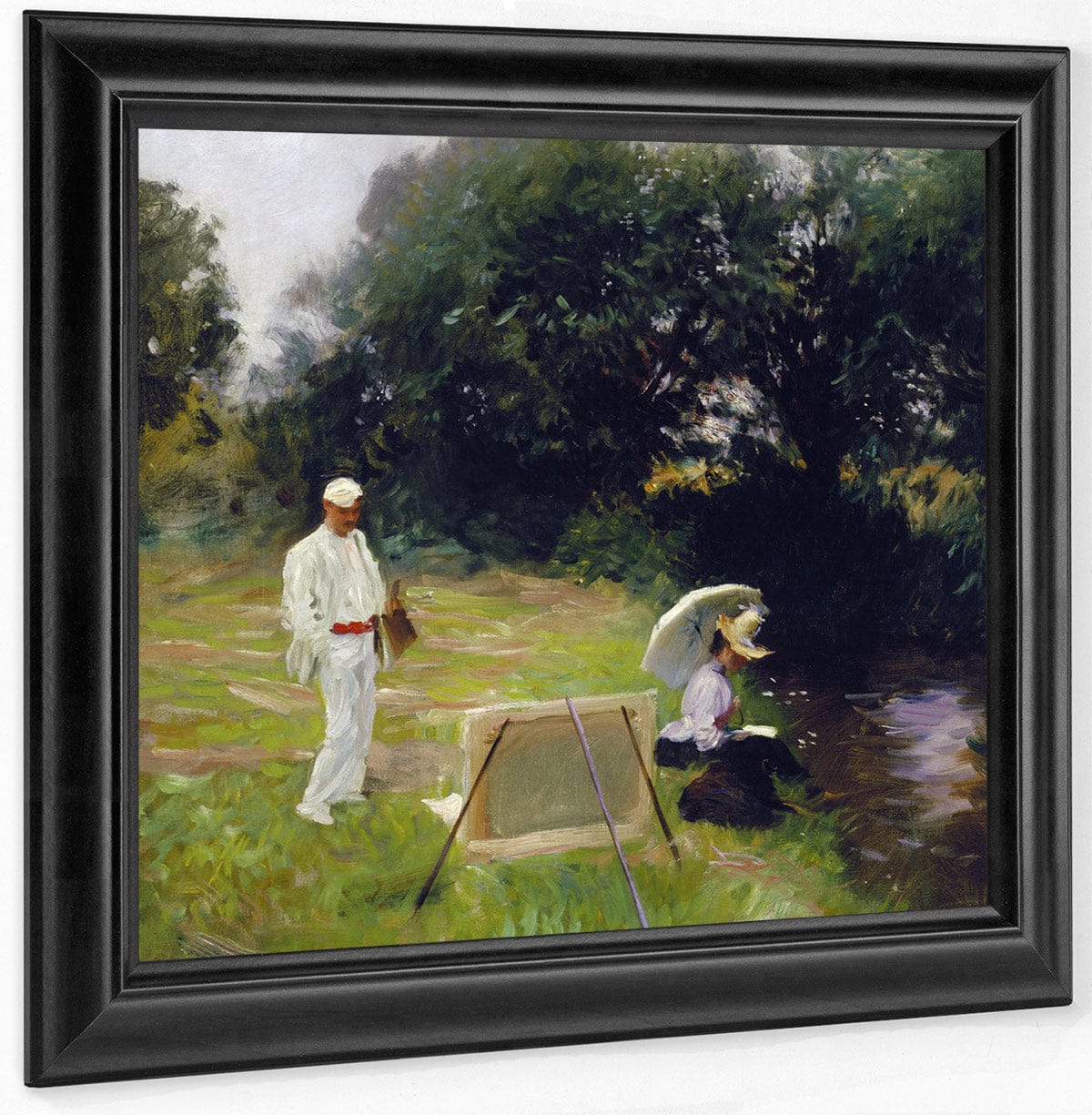 Dennis Miller Bunker Painting At Calcot By John Singer Sargent Fine Art Print
