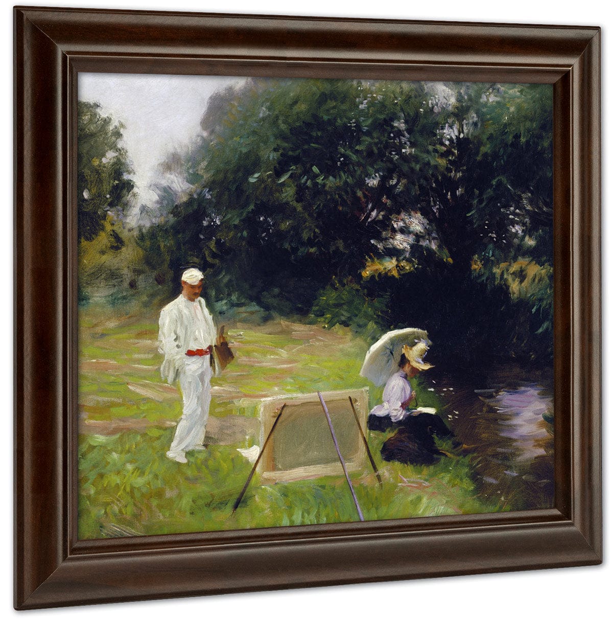 Dennis Miller Bunker Painting At Calcot By John Singer Sargent Fine Art Print