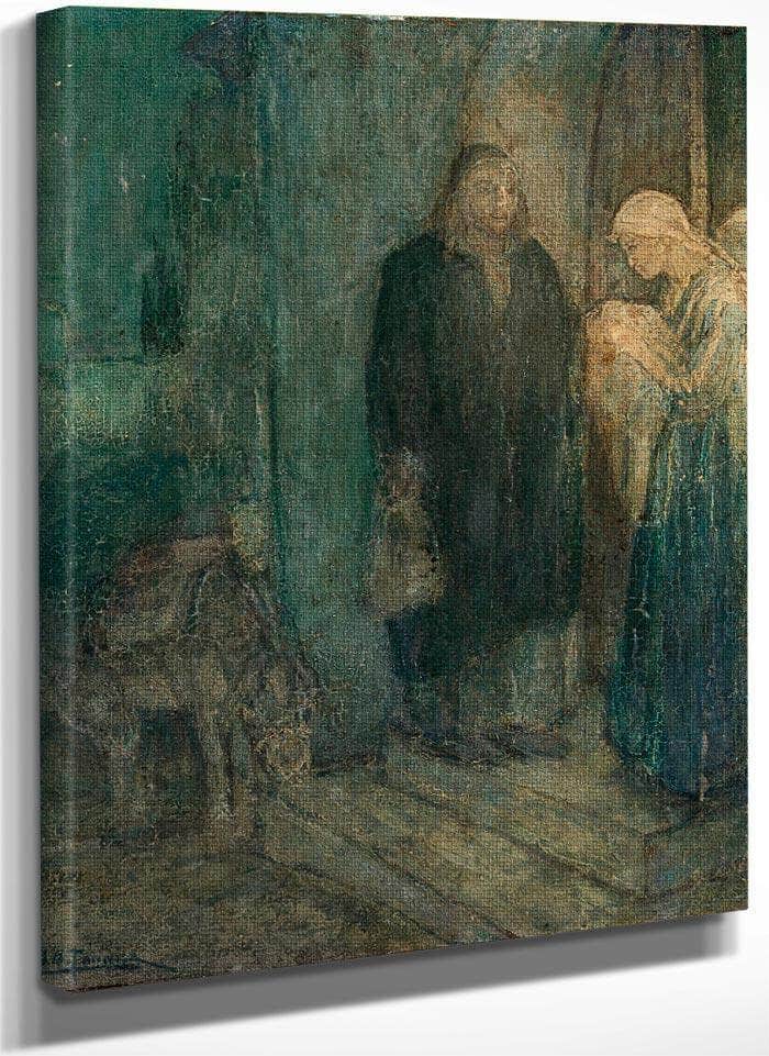 Departure Into Egypt (At The Inn) By Henry Ossawa Tanner Fine Art Print