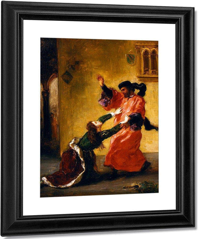 Desdemona Cursed By Her Father By Eugene Delacroix Fine Art Print