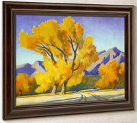 Desert Cottonwoods By Maynard Dixon Fine Art Print
