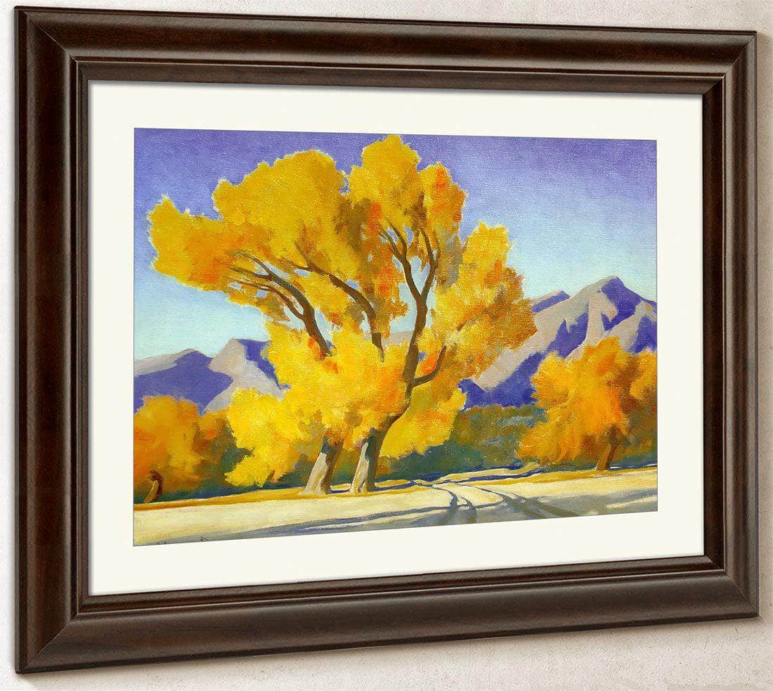 Desert Cottonwoods By Maynard Dixon Fine Art Print