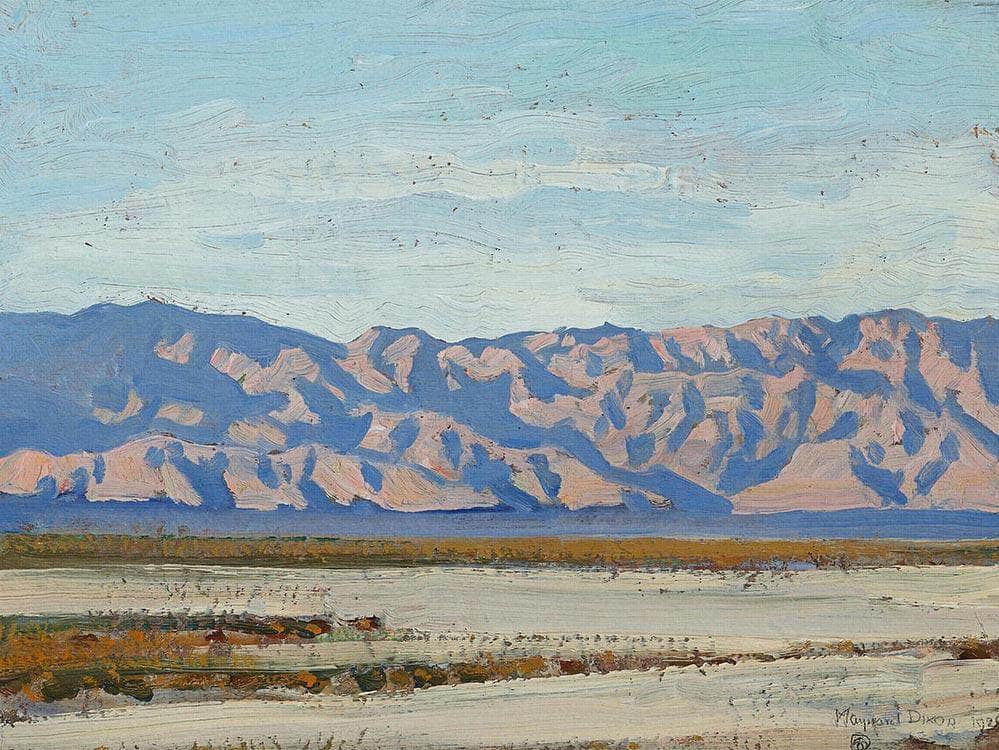 Desert Expanse; Nude Study (Double Sided) By Maynard Dixon Fine Art Print