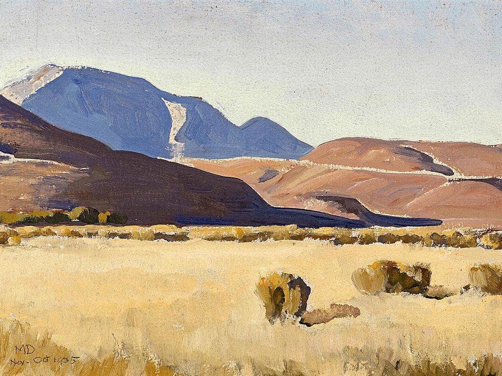 Desert Hills Nevada 1935 By Maynard Dixon Fine Art Print