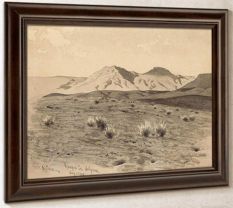 Desert Peaks Yavapai County Arizona 1900 By Maynard Dixon Fine Art Print