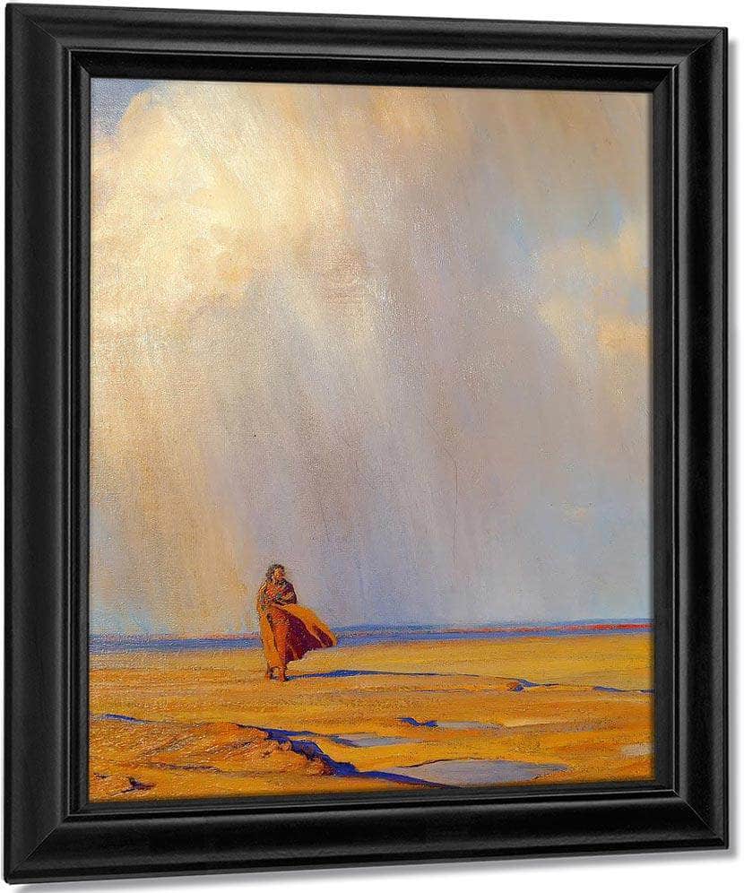 Desert Shower By Maynard Dixon Fine Art Print