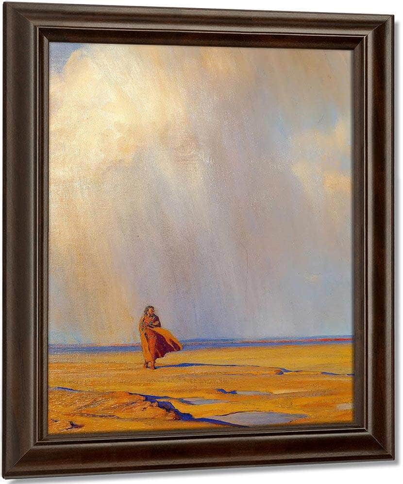 Desert Shower By Maynard Dixon Fine Art Print