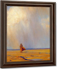 Desert Shower By Maynard Dixon Fine Art Print