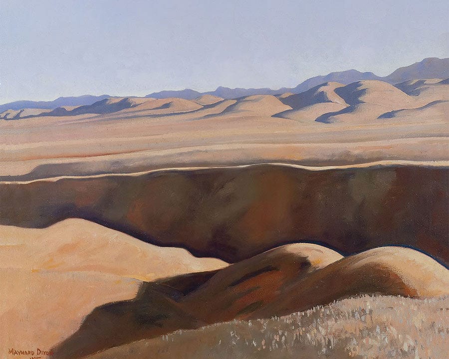 Deserted Sheep Range By Maynard Dixon Fine Art Print