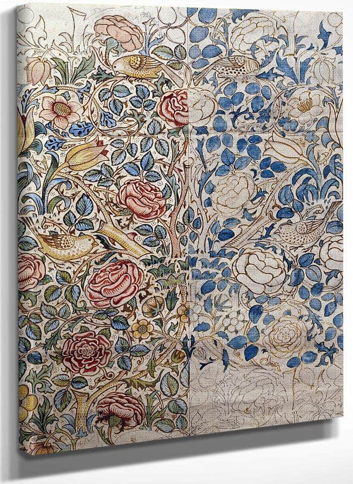 Design For Chintz  Rose By William Morris Fine Art Print