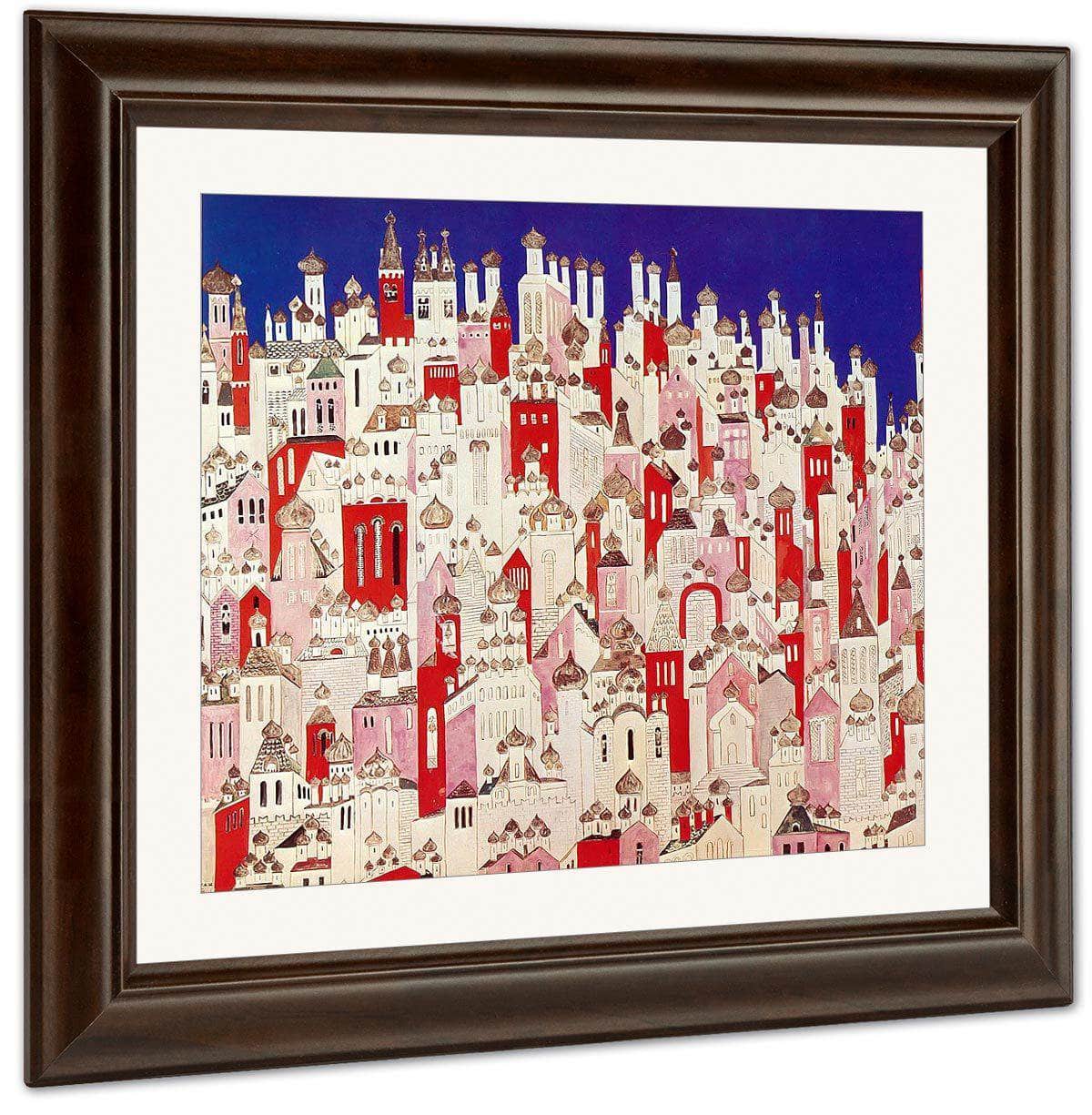 Design For The Backcloth Of Scene Ii In L Oiseau De Feu By Natalia Gontcharova Fine Art Print
