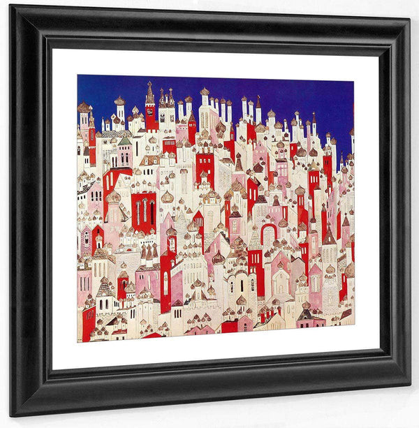 Design For The Backcloth Of Scene Ii In L Oiseau De Feu By Natalia Gontcharova Fine Art Print