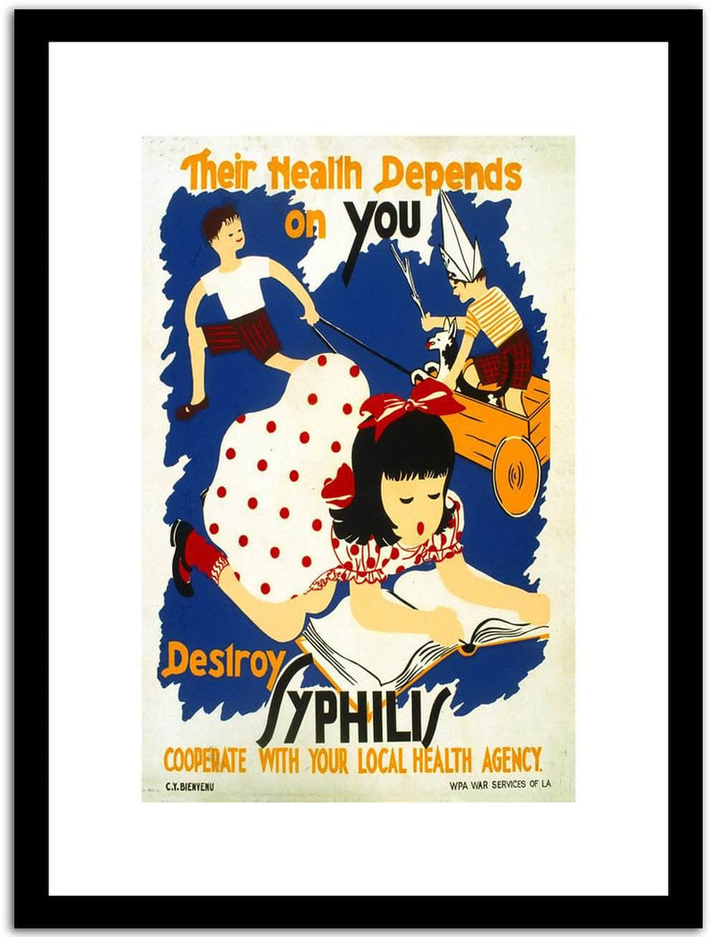 Destroy Fyphils  Vintage Poster Fine Art Print
