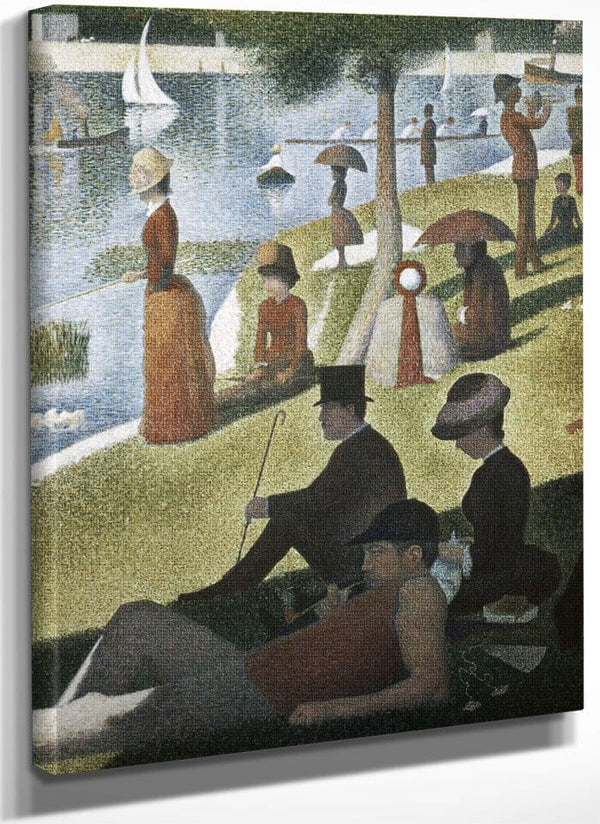 Detail From Sunday Afternoon On The Island Of La Grande Jatte By Georges Pierre Seurat Fine Art Print