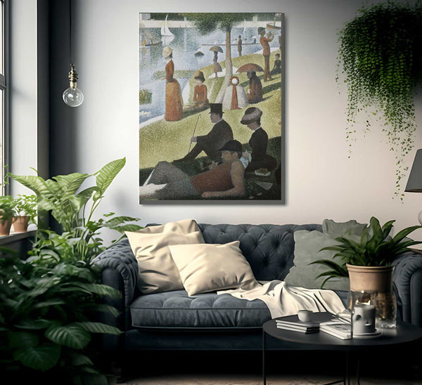 Detail From Sunday Afternoon On The Island Of La Grande Jatte By Georges Pierre Seurat Fine Art Print