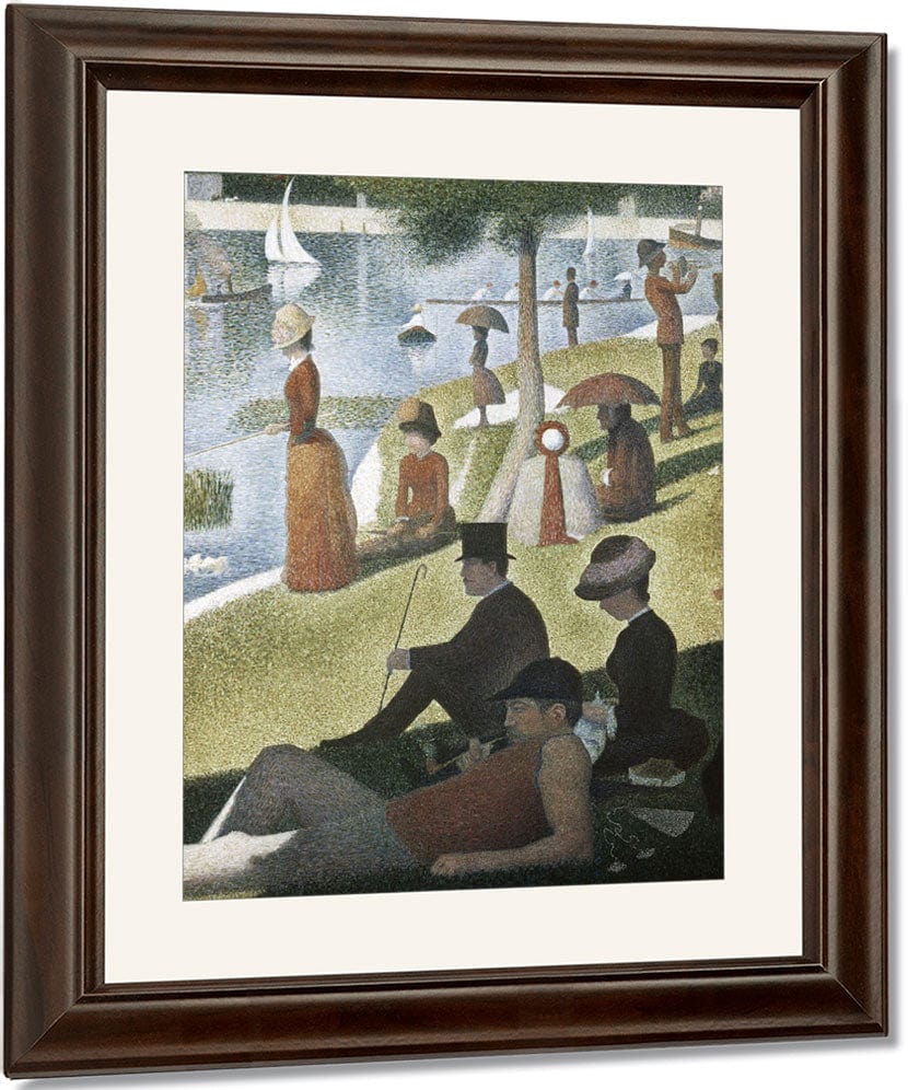 Detail From Sunday Afternoon On The Island Of La Grande Jatte By Georges Pierre Seurat Fine Art Print