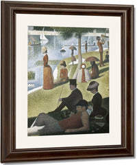 Detail From Sunday Afternoon On The Island Of La Grande Jatte By Georges Pierre Seurat Fine Art Print