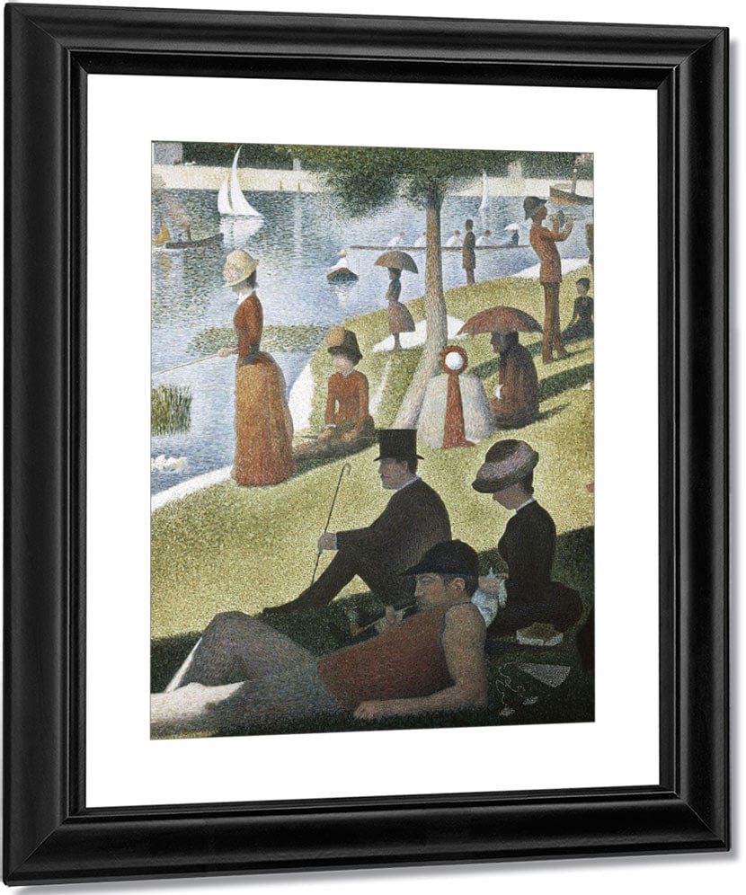 Detail From Sunday Afternoon On The Island Of La Grande Jatte By Georges Pierre Seurat Fine Art Print