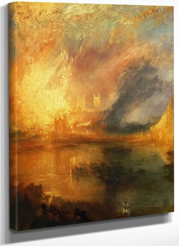 Detail From The Burning Of The Houses Of Lords And Commons 16Th Of October By Jwm Turner Fine Art Print