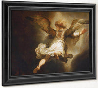 Detail Of Angel Raphael Leaving Tobit And His Family By Rembrandt Fine Art Print