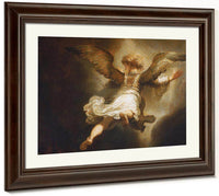 Detail Of Angel Raphael Leaving Tobit And His Family By Rembrandt Fine Art Print