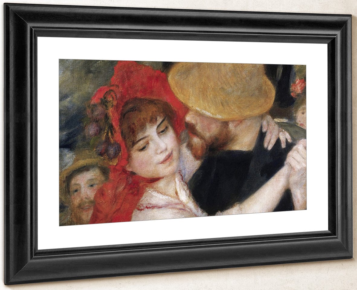 Detail Of Dancing Couple From Le Bal A Bougival By Pierre Auguste Renoir Fine Art Print