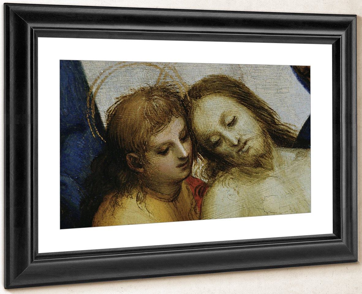 Detail Of Jesus And Saint Nicodemus From Pieta By Raphael Fine Art Print