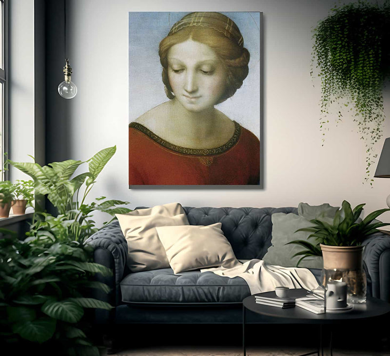 Detail Of Madonna Of The Meadow By Raphael Fine Art Print