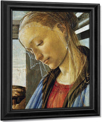 Detail Of Mary From Madonna Of The Eucharist By Sandro Botticelli Fine Art Print