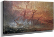 Detail Of Sailing Ship From The Slave Ship By Joseph Mallord William Turner Fine Art Print