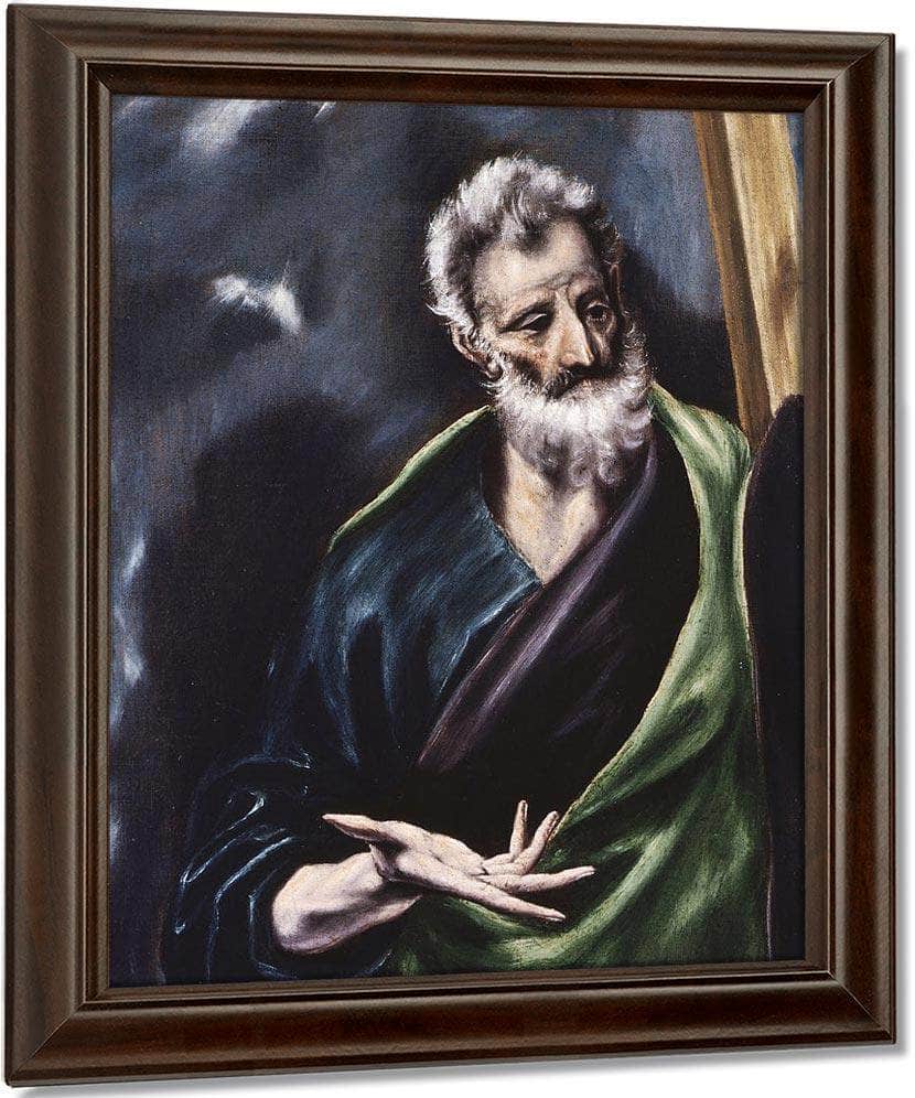 Detail Of Saint Andrew By El Greco Fine Art Print