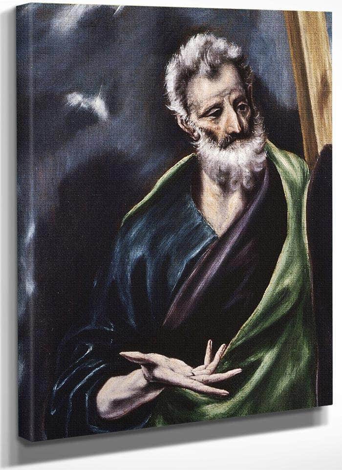Detail Of Saint Andrew By El Greco Fine Art Print