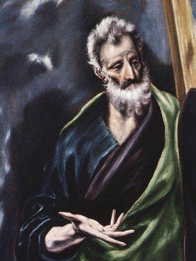 Detail Of Saint Andrew By El Greco Fine Art Print