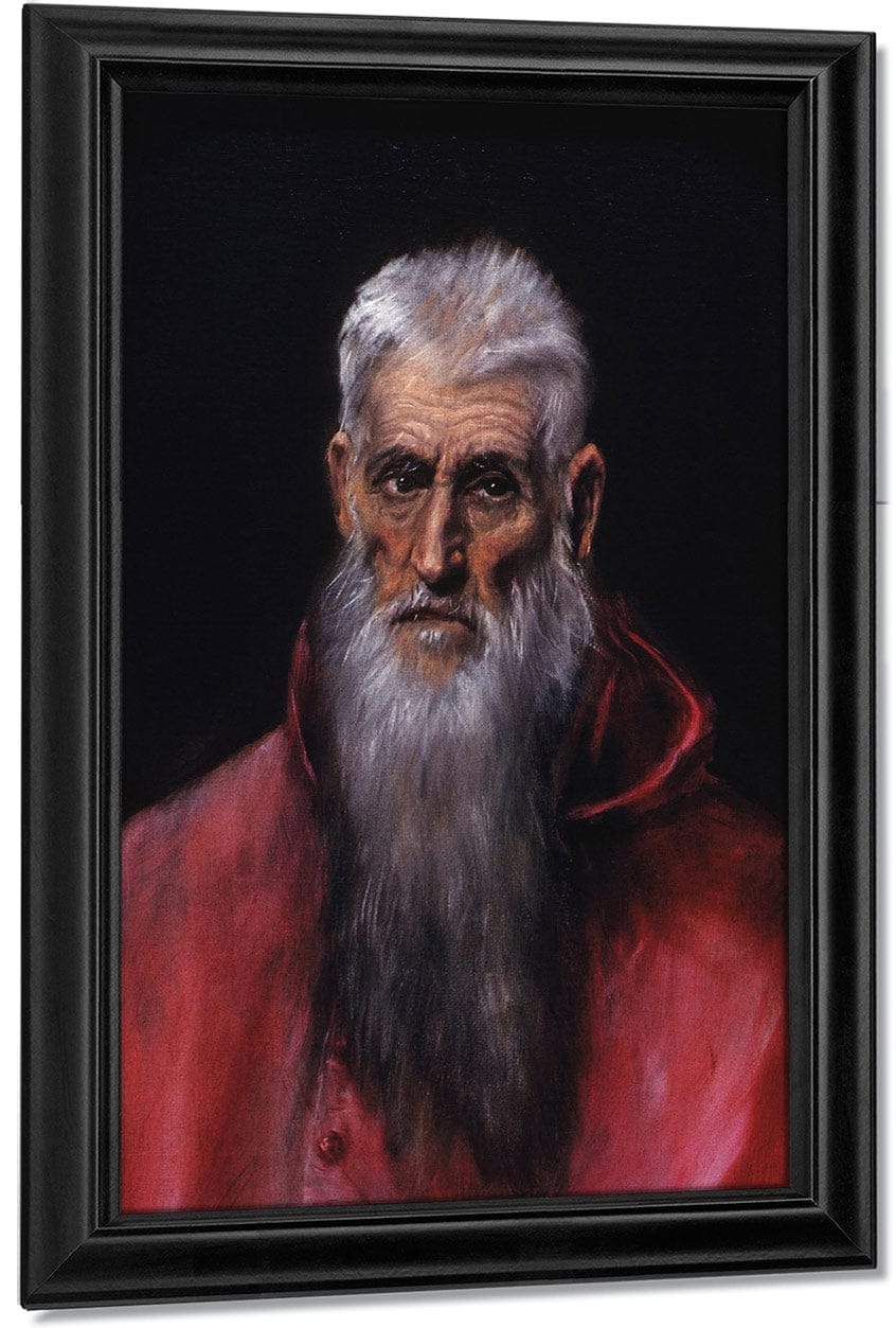 Detail Of St. Jerome By El Greco Fine Art Print