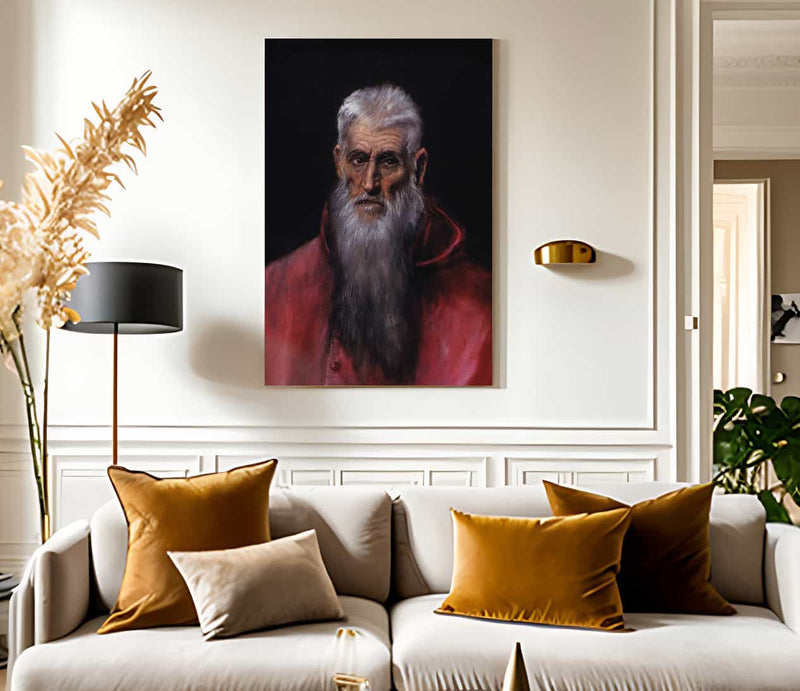 Detail Of St. Jerome By El Greco Fine Art Print