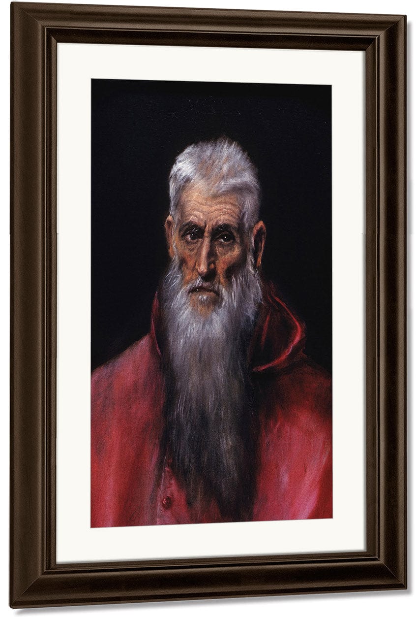Detail Of St. Jerome By El Greco Fine Art Print