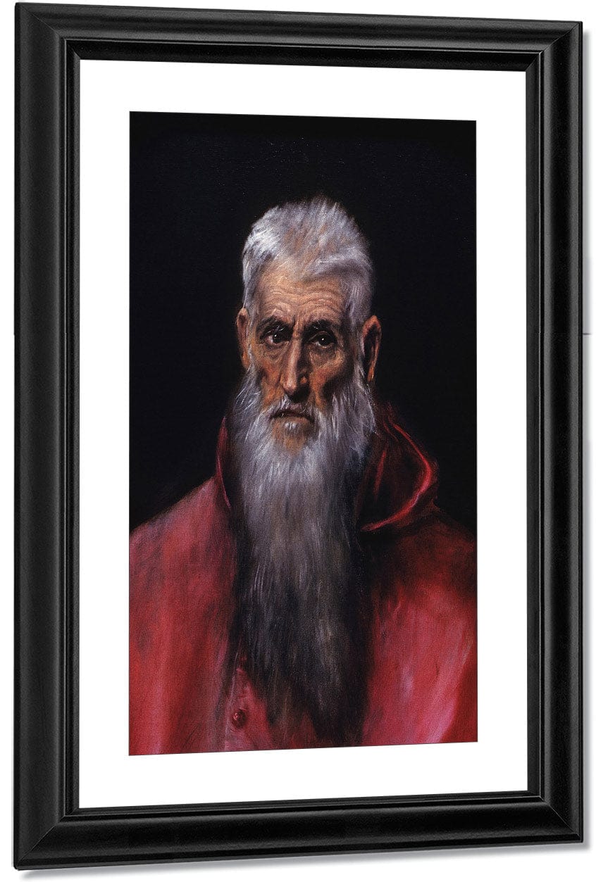 Detail Of St. Jerome By El Greco Fine Art Print