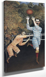Detail Of The Football Players By Henri Julien Felix Rousseau Fine Art Print