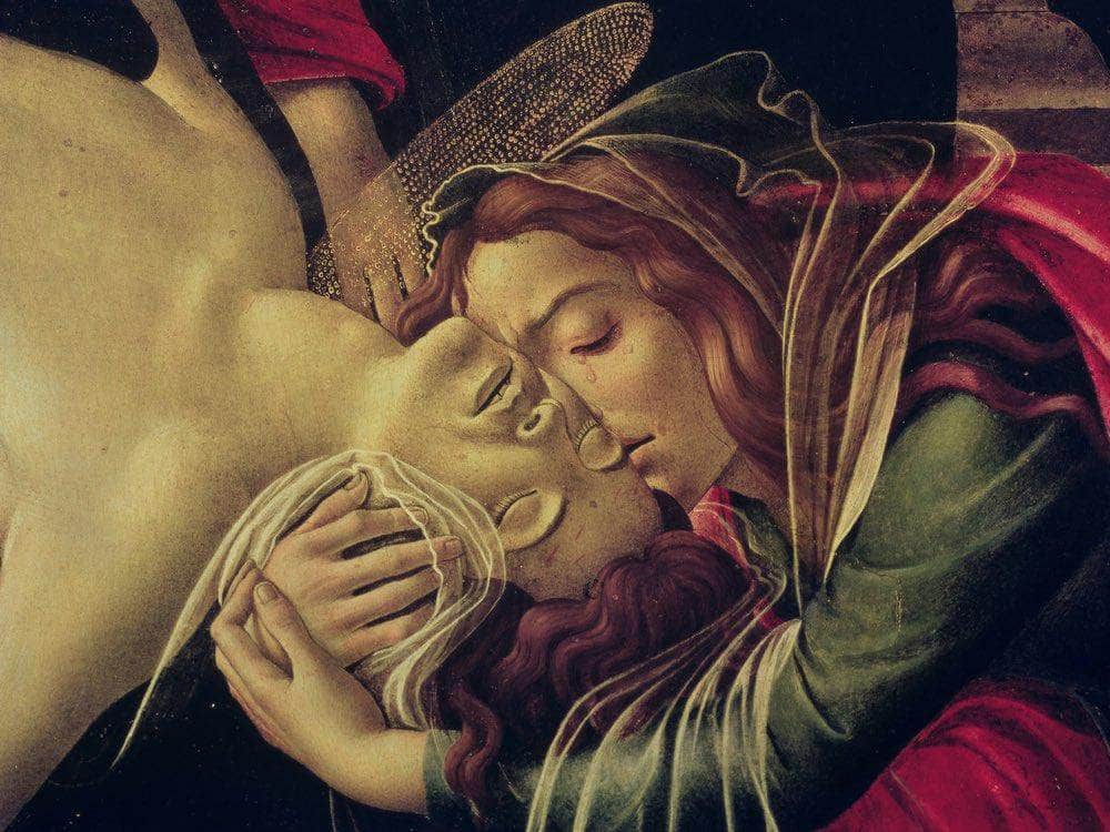 Detail Of The Lamentation Of Christ By Sandro Botticelli Fine Art Print