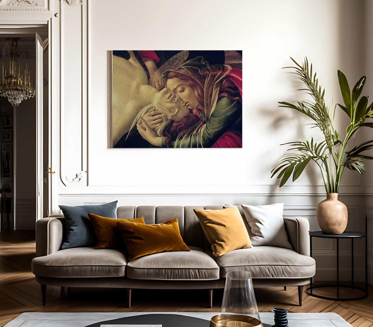 Detail Of The Lamentation Of Christ By Sandro Botticelli Fine Art Print