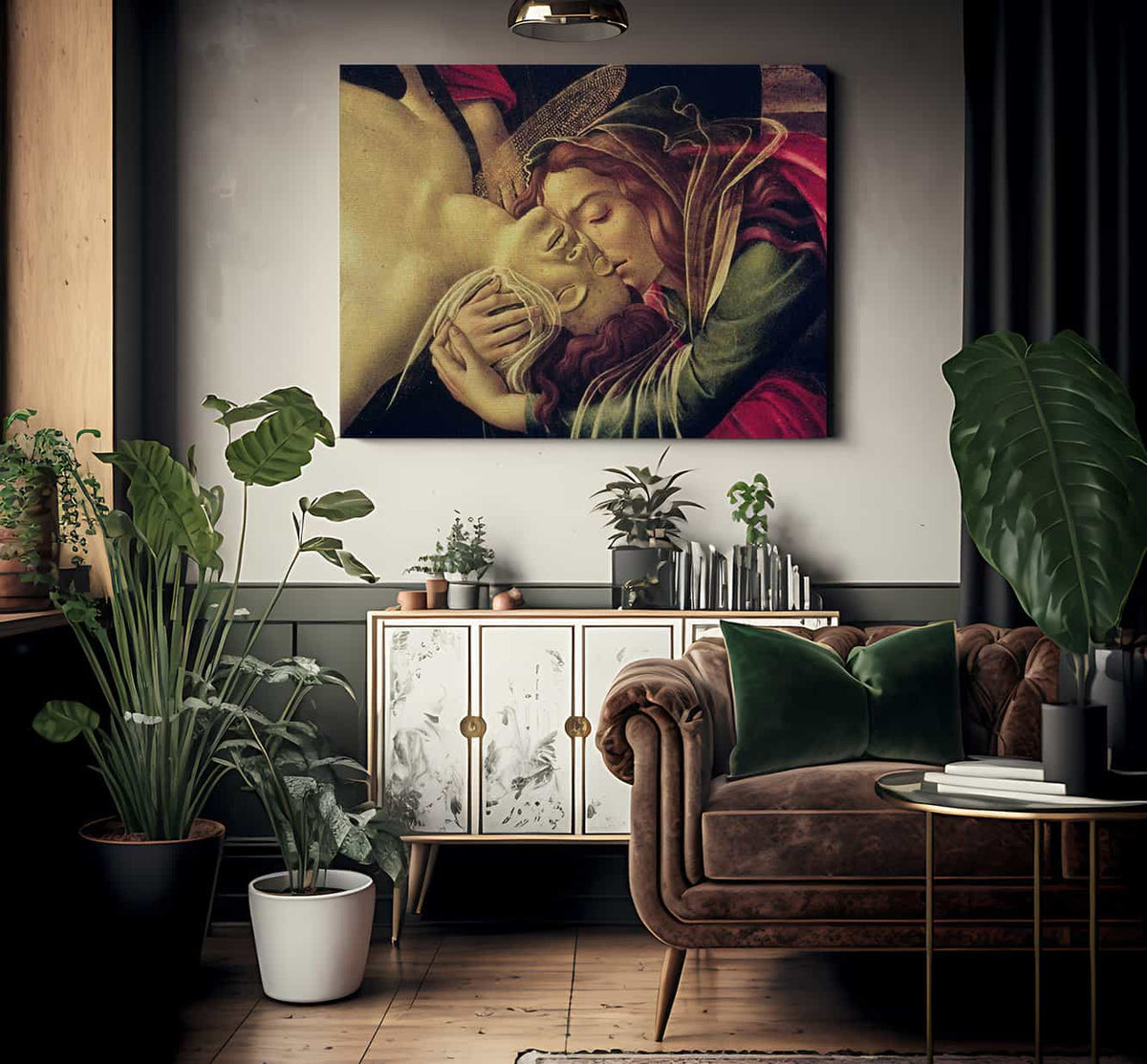 Detail Of The Lamentation Of Christ By Sandro Botticelli Fine Art Print