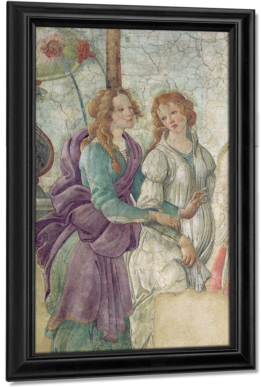 Detail Of Venus And The Graces Offering Gifts To A Young Girl By Sandro Botticelli Fine Art Print